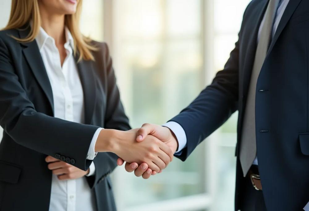 Business handshake
