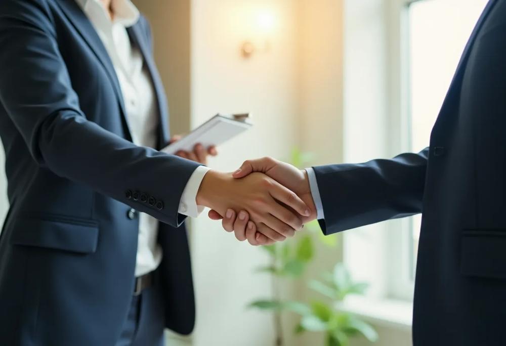 Business handshake