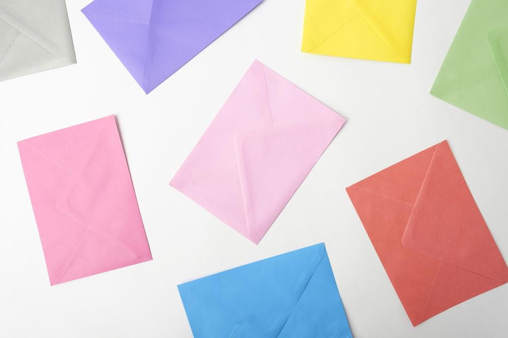 colorful envelopes